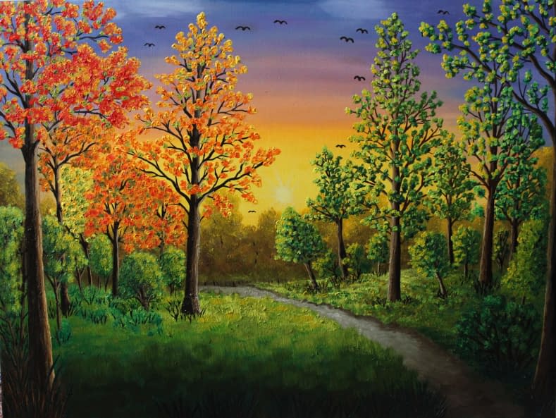 Image 1 of the artwork "Sonnenuntergang" by Lisa Tahar on art24