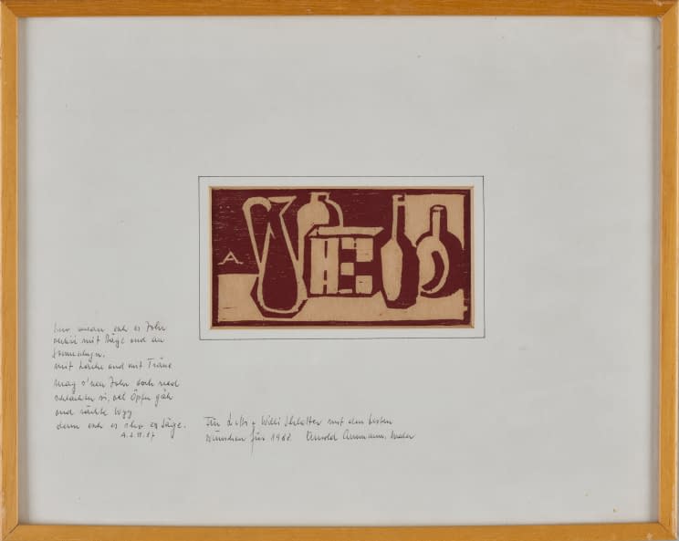Photo 1 de l'œuvre "Stillleben mit Flaschen" par Arnold Ammann sur art24