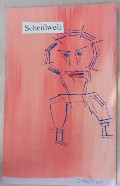 Photo 1 de l'œuvre "Scheißwelt" par Wo Sarazen sur art24