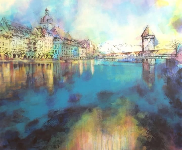 Foto 1 des Kunstwerks "Am Wasser" von Beatrice Lurati auf art24