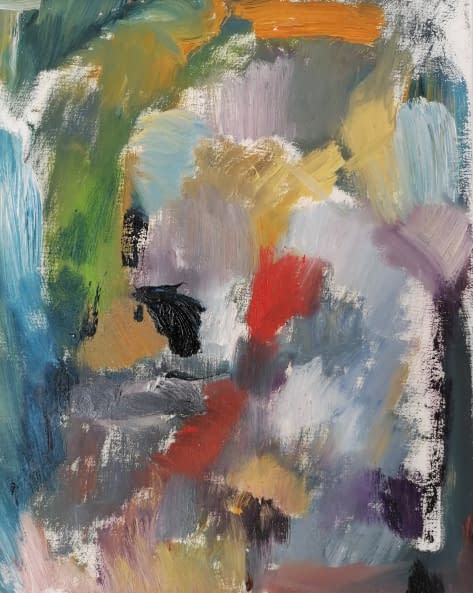 Foto 1 des Kunstwerks "Blick in den Park ( Voller Erwartung )" von Karin Zorn auf art24