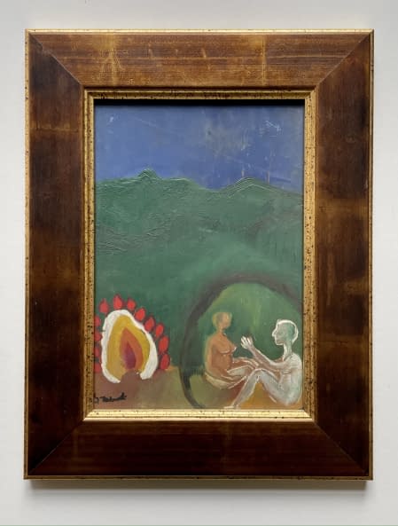Foto 1 des Kunstwerks "Tábortűz mellett/ Am Lagerfeuer" von Katalin Szabadi auf art24