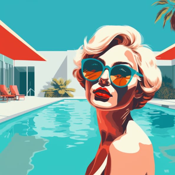 Foto 1 des Kunstwerks "SWIMMING POOL 6" von POPTONICART BY CLAUDIA SAUTER auf art24