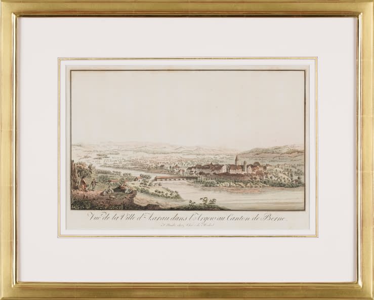 Image 1 of the artwork "Vue de la Ville d'Aarau dans l'Argew au Canton de Berne" by Christian Von Mechel on art24