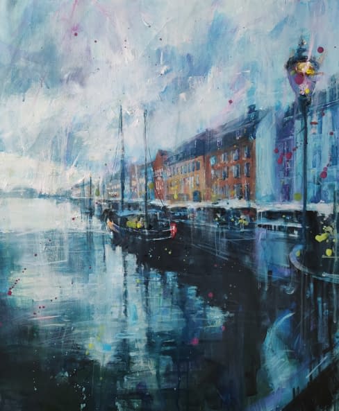 Foto 1 des Kunstwerks "Nyhavn natten" von Natalia Nikolenko auf art24