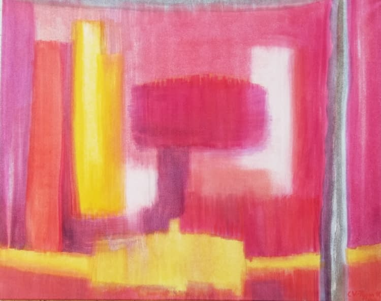 Photo 1 de l'œuvre "Rot, schwebend" par Vincent - Poppen sur art24