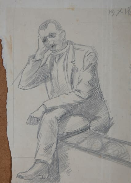 Image 1 of the artwork "Studie eines Melancholikers" by Arthur Joseph Guéniot on art24