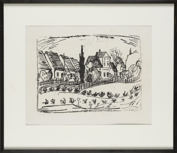 Foto 1 des Kunstwerks "Häuser in Caputh" von Erich Heckel auf art24
