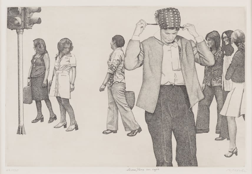 Image 1 of the artwork "Semáforo en rojo (dt. Rotlicht)" by Rudolf Häsler on art24