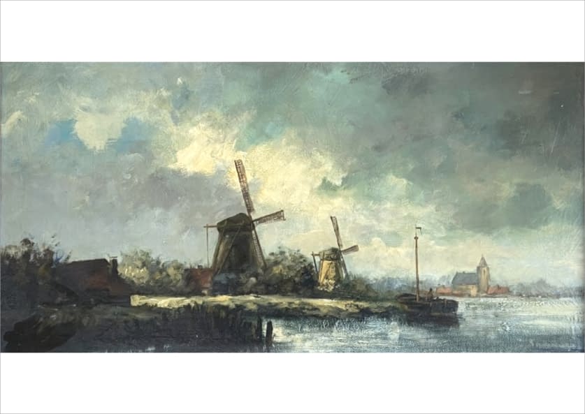 Image 1 of the artwork ""Die beiden Mühlen."" by Jacob Henricus (Jacobus) Maris on art24
