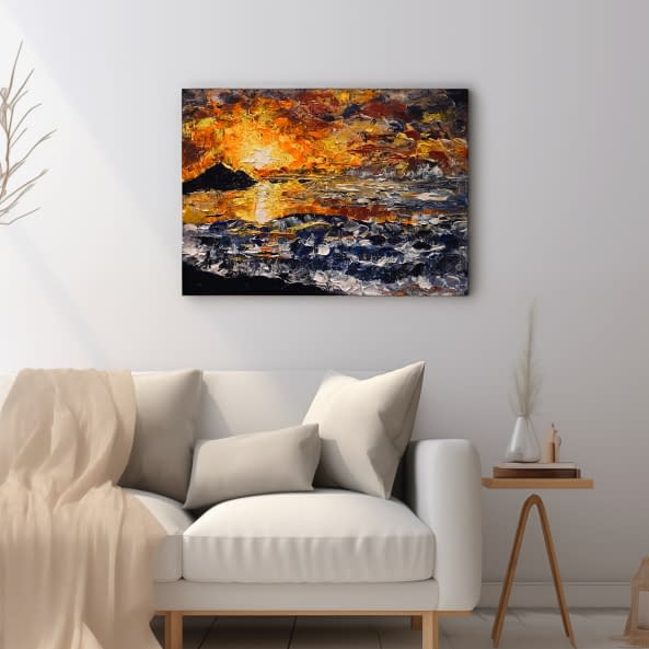 Image 1 of the artwork "Sunset in Fujairah" by Slavko Krapka on art24