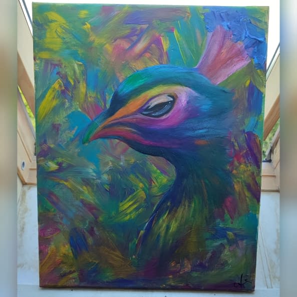 Foto 1 des Kunstwerks "Der stolze Pfau" von Angy Luisa auf art24