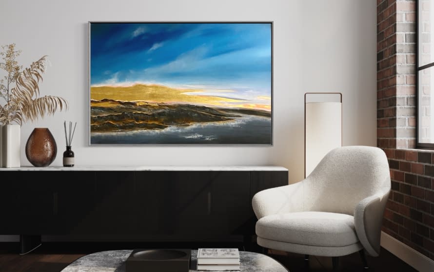 Image 1 of the artwork "Vierwaldstätter See in Goldenen Zeiten" by Viktoria Koestler on art24
