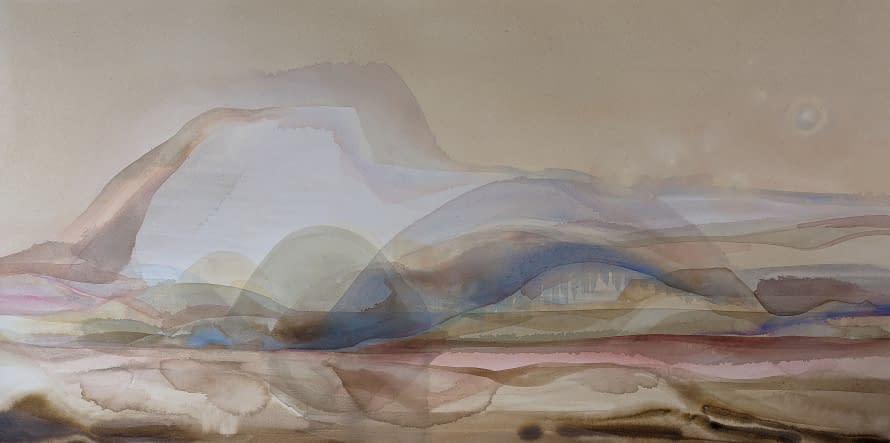 Photo 1 de l'œuvre "Desert sunset" par vanessaonuk.studios sur art24