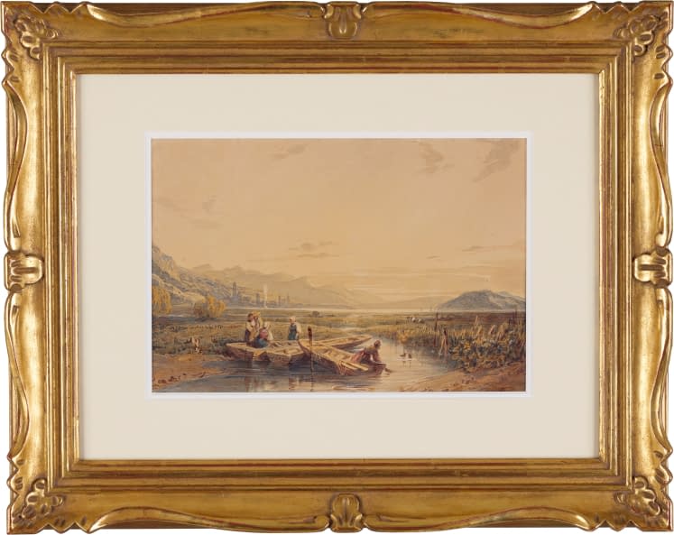Foto 1 des Kunstwerks "Am Fluss" von Johann Friedrich Dietler auf art24