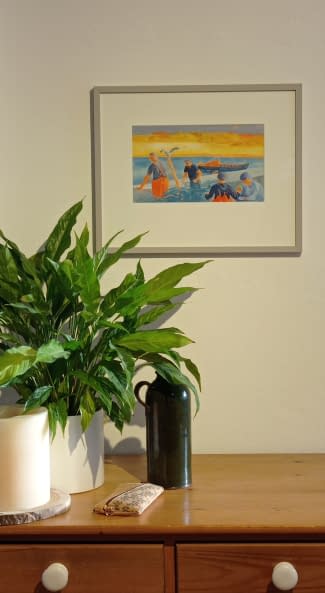 Image 1 of the artwork "Fischer in Ferragudo" by Marcus Nordmann on art24