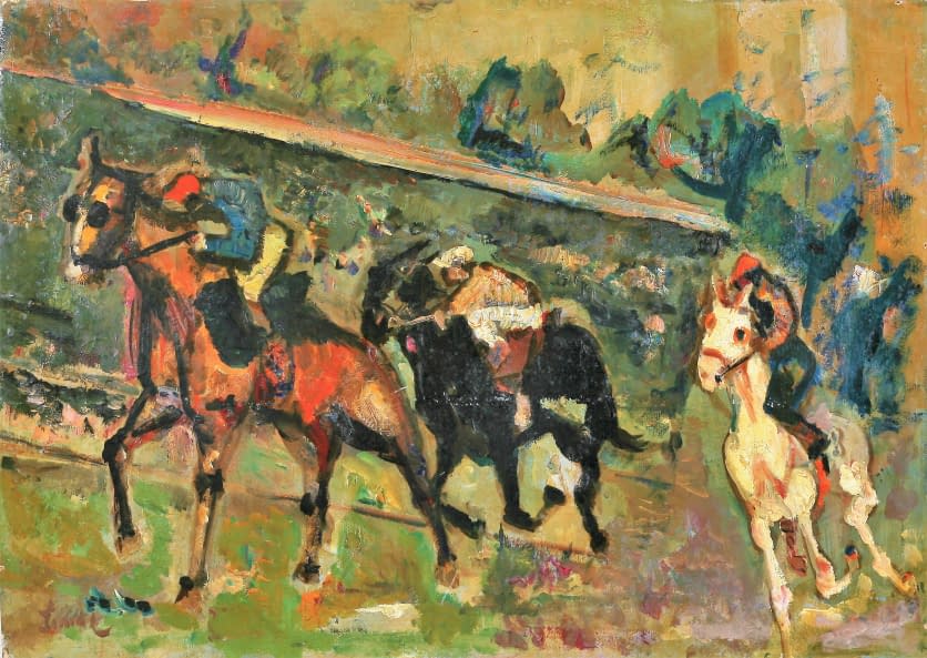 Image 1 of the artwork "Dostihy (dt. Pferderennen)" by Vilém Šimek on art24