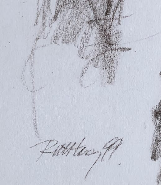 Image 1 of the artwork "Rajz I./Zeichnung I." by Ruttkay Sándor on art24