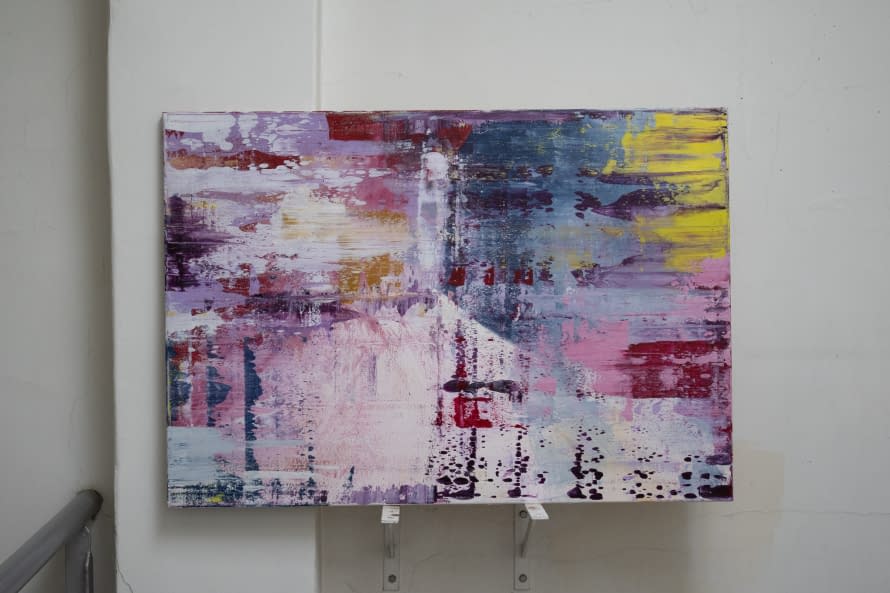 Foto 1 des Kunstwerks "Abstrakte Malerei Freuden 100x70cm" von EliaOmen auf art24