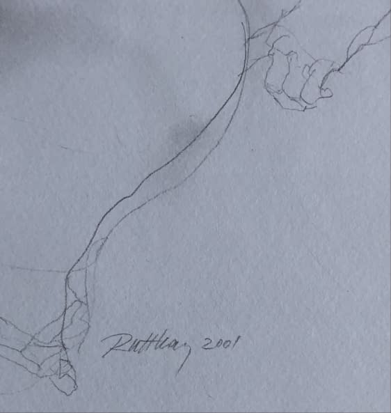 Image 1 of the artwork "Akt Rajz X./Akt Zeichnung X." by Ruttkay Sándor on art24