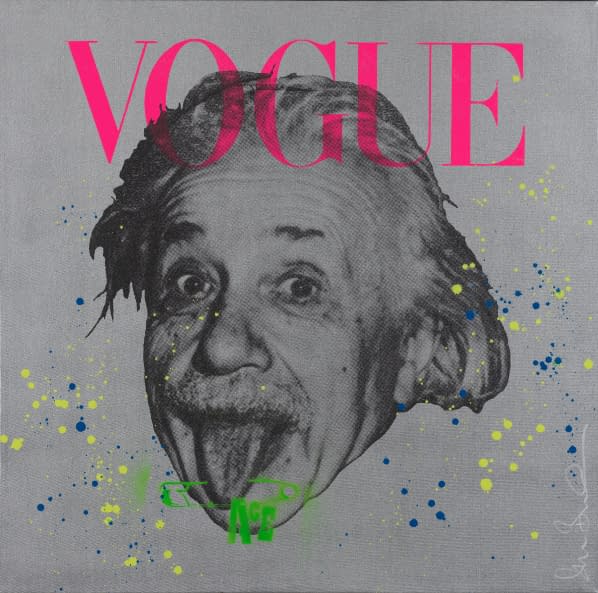 Image 1 of the artwork "Einstein Beauty and Brains" by Shane Bowden on art24