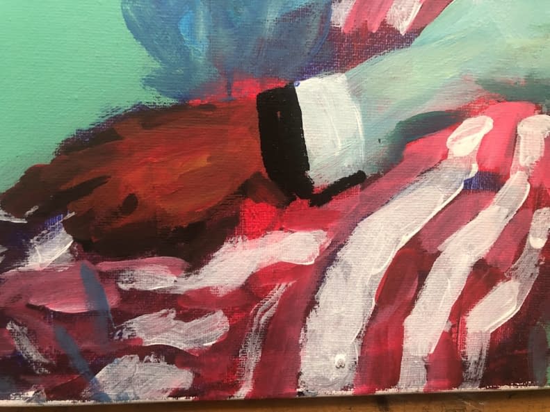 Foto 1 des Kunstwerks "Rote und weiße Streifen Golf Wang" von Gallery Chen auf art24