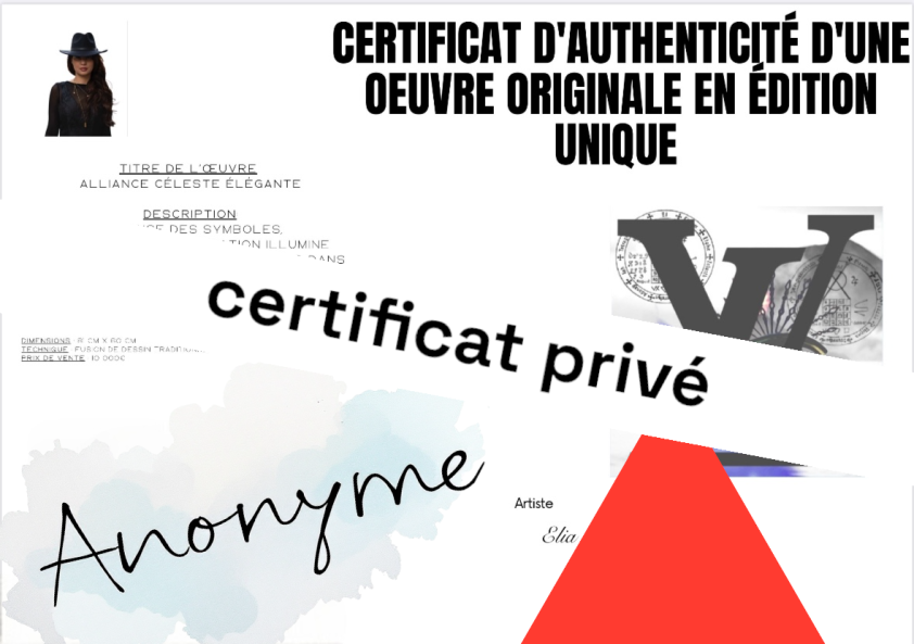 Image 1 of the artwork "ALLIANCE CÉLESTE ÉLÉGANTE" by Elia chiki on art24