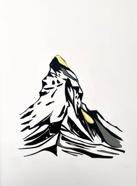 Foto 1 des Kunstwerks "Matterhorn Minimal Style #30" von Viktoria Koestler auf art24