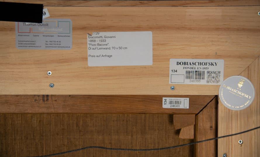 Foto 1 des Kunstwerks "Pizzo Bacone" von Giovanni Giacometti auf art24