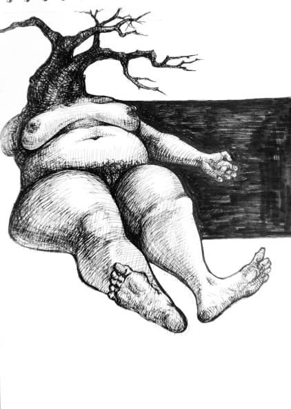 Foto 1 des Kunstwerks "Lying down calm" von Polina Verbytska auf art24