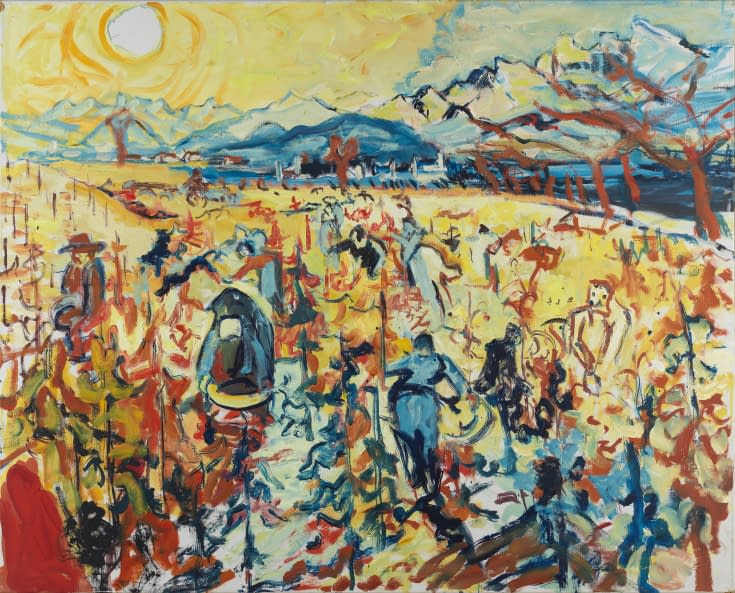 Image 1 of the artwork "Rebbau in der Bündner Herrschaft" by Willy Röthlisberger on art24