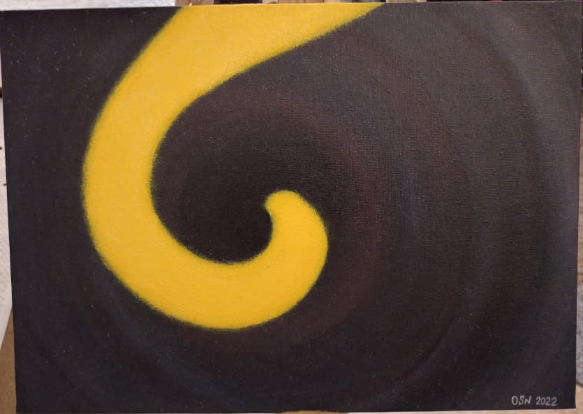 Photo 1 de l'œuvre "Black Hole" par Olha Nazarenko sur art24