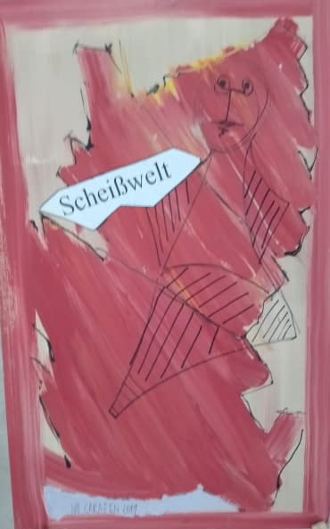 Photo 1 de l'œuvre "Scheißwelt" par Wo Sarazen sur art24