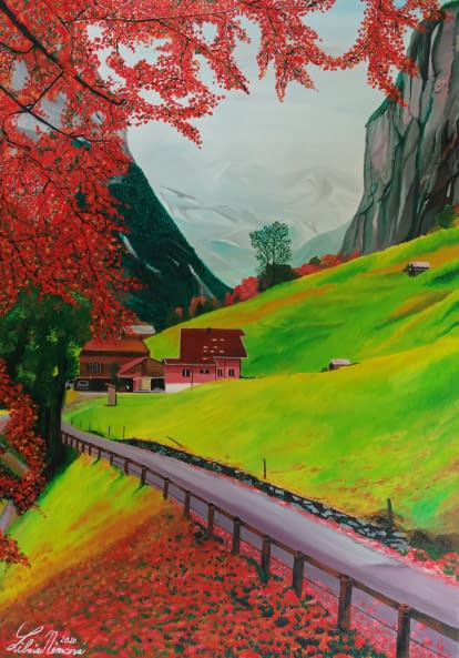 Photo 1 de l'œuvre "Lauterbrunnen, Berner Oberland, Schweiz," par Libuša Němcová sur art24