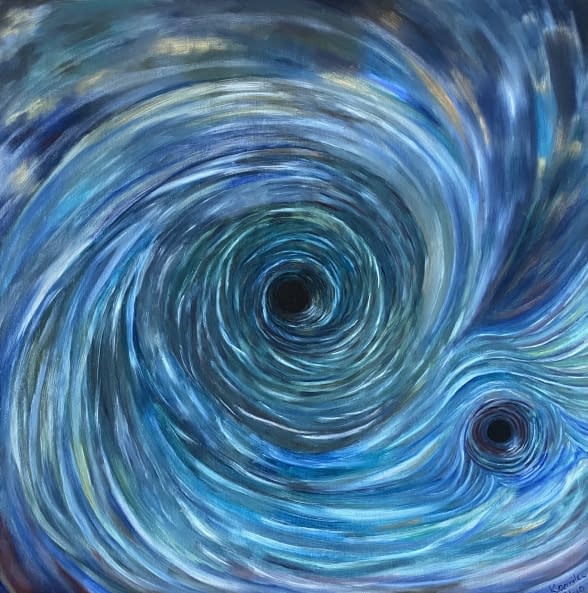 Foto 1 des Kunstwerks "Black hole in space" von Kamila Hyo Hlobil auf art24