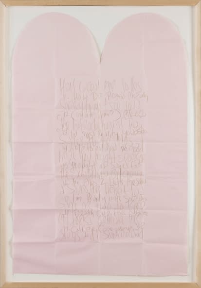 Image 1 of the artwork "Brief an Jolles (Erklärung einer Performance mit Joseph Beuys im Furka-Gebiet)" by James Lee Byars on art24