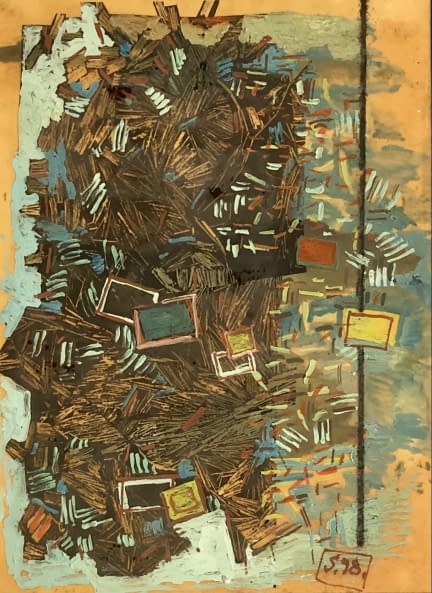 Image 1 of the artwork "Kép-terv a szigetről / Bild-Plan über die Insel" by György Somogyi on art24