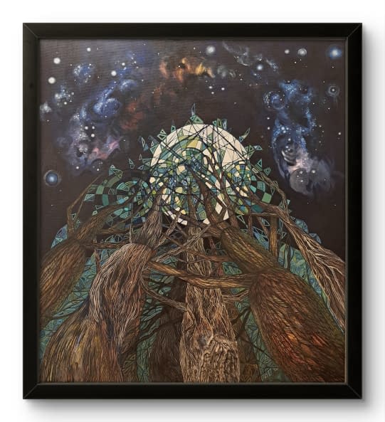 Image 1 of the artwork ""In der Umarmung der Bäume"" by Katarzyna Knap KNAP_ART on art24