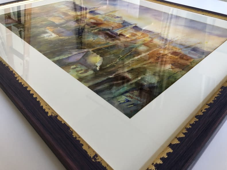Image 1 of the artwork "Soproni Látkép/ Blick auf Sopron" by Tibor Gáspárdy on art24