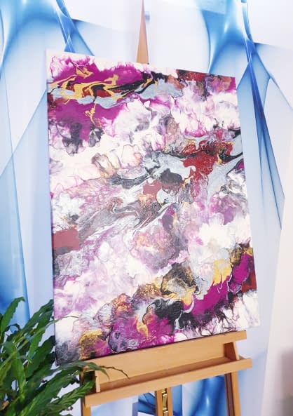 Photo 1 de l'œuvre "Lila Himmel" par DAgis Welt sur art24