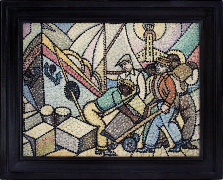 Image 1 of the artwork "Am Hafen" by Antonio Argudín on art24