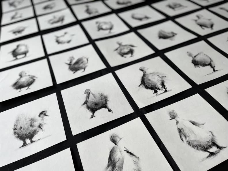 Photo 1 de l'œuvre "49 Duck Butts" par Rémy Sant sur art24