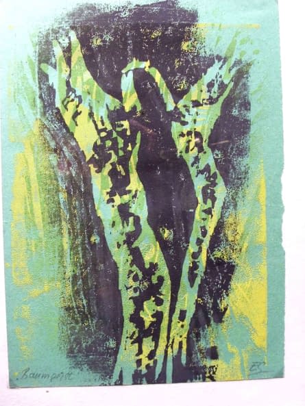 Image 1 of the artwork "Zyklus "Pappeln am Mechower See"" by Ebba Sakel on art24