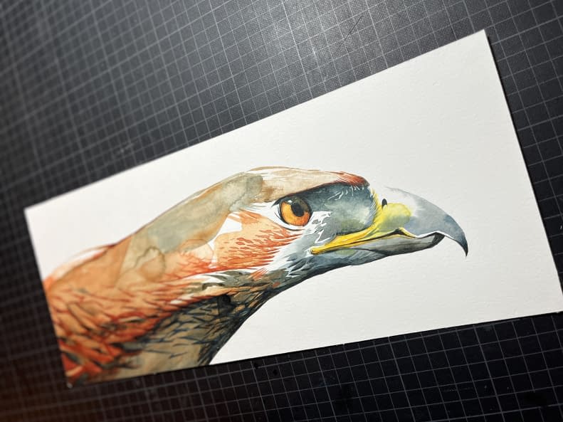 Foto 1 des Kunstwerks "Ferruginous hawk side" von Rémy Sant auf art24