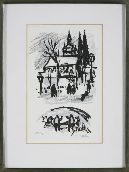 Foto 1 des Kunstwerks "Dorfleben im Winter (13/100)" von František Emler auf art24