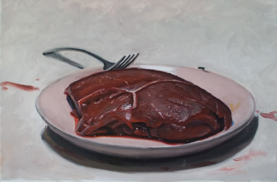 Foto 1 des Kunstwerks "meat on a plate" von VILLALBA auf art24