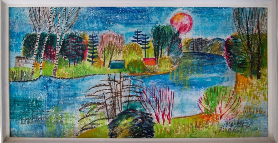Image 1 of the artwork "Orlice u Svinar (dt. Adler (der Fluss) und Svinary)" by Dana Hlobilová on art24