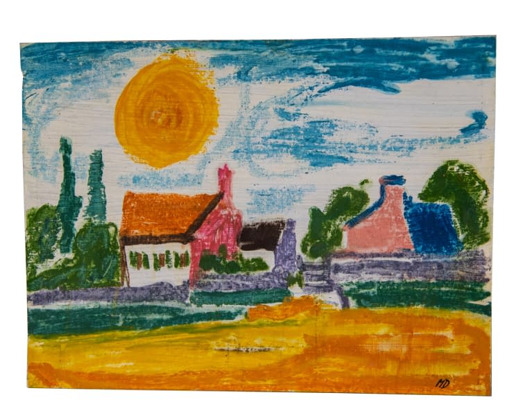Image 1 of the artwork "Zwei Häuser und die Sonne" by Milena Biblikova on art24