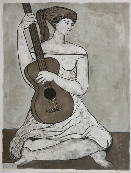 Photo 1 de l'œuvre "Giovane con chitarra" par Federico Righi sur art24