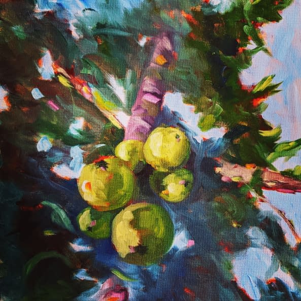 Image 1 of the artwork "Äpfel auf Ast" by DK on art24